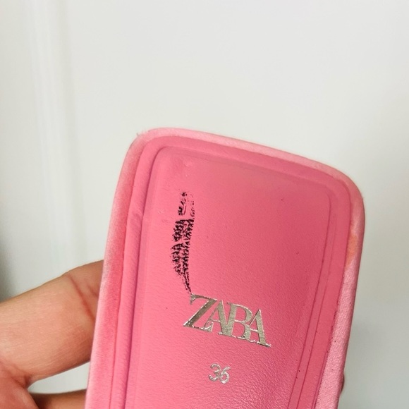 Zara rhinestone Vinyl high heel sandals 1324/010 size 36 - Picture 10 of 15